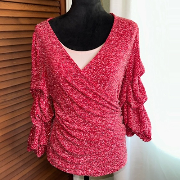 MSK Wrap Around Top Sz M - Picture 1 of 11